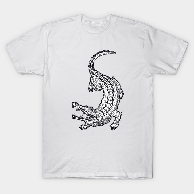 Crocodile T-Shirt by apokatastasis